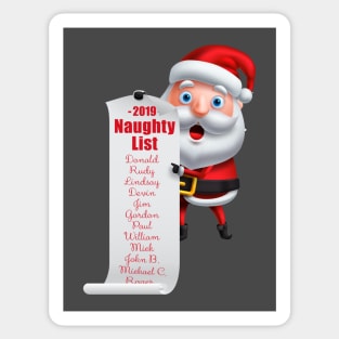 Trump and Friends on the Naughty List Sticker